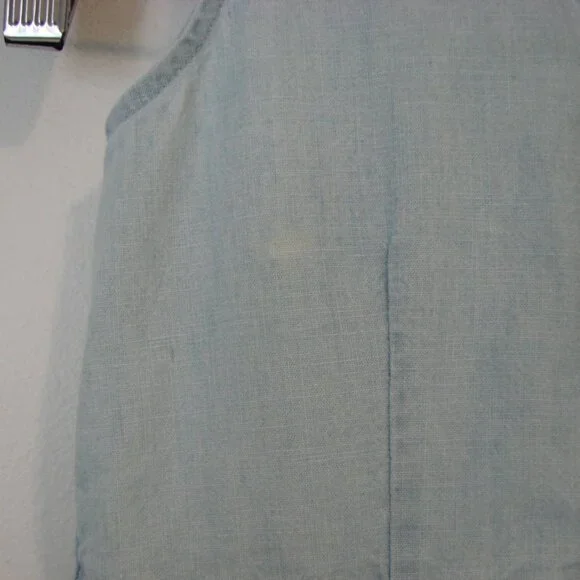 Polo Ralph Lauren Girls Chambray Denim Dress Pony Sleeveless Collar Cotton Siz 6 - Picture 11 of 14